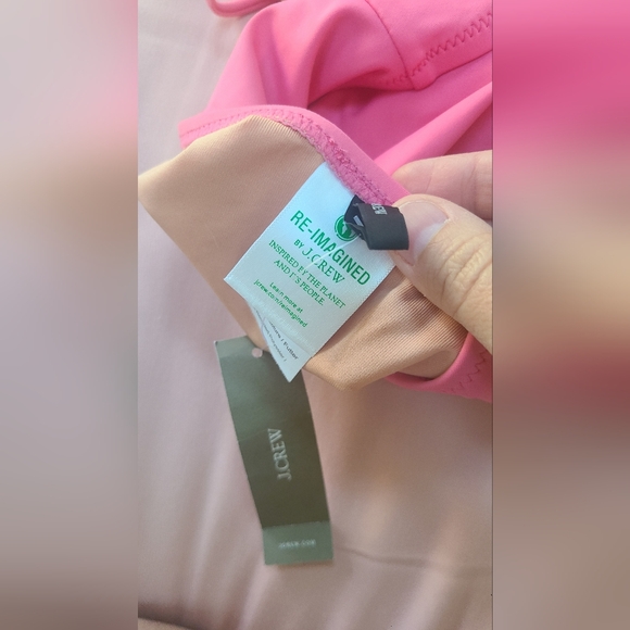 NWT J. Crew Beaded Pink One-Piece Swimsuit Size 6 - Picture 5 of 6